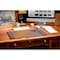Dacasso Chocolate Brown Leather 25.5" x 17.25" Side-Rail Desk Pad PR-3402 - alternate 4